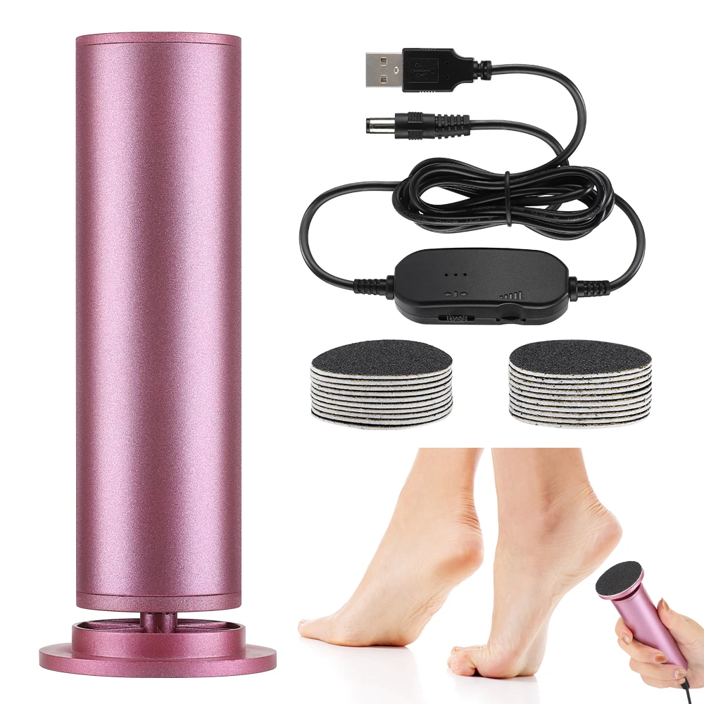 USB Electric Foot Callus Remover Foot Care Tool Leg Heels Remove Dead Skin Pedicure Tool Set With Replacement Sandpaper