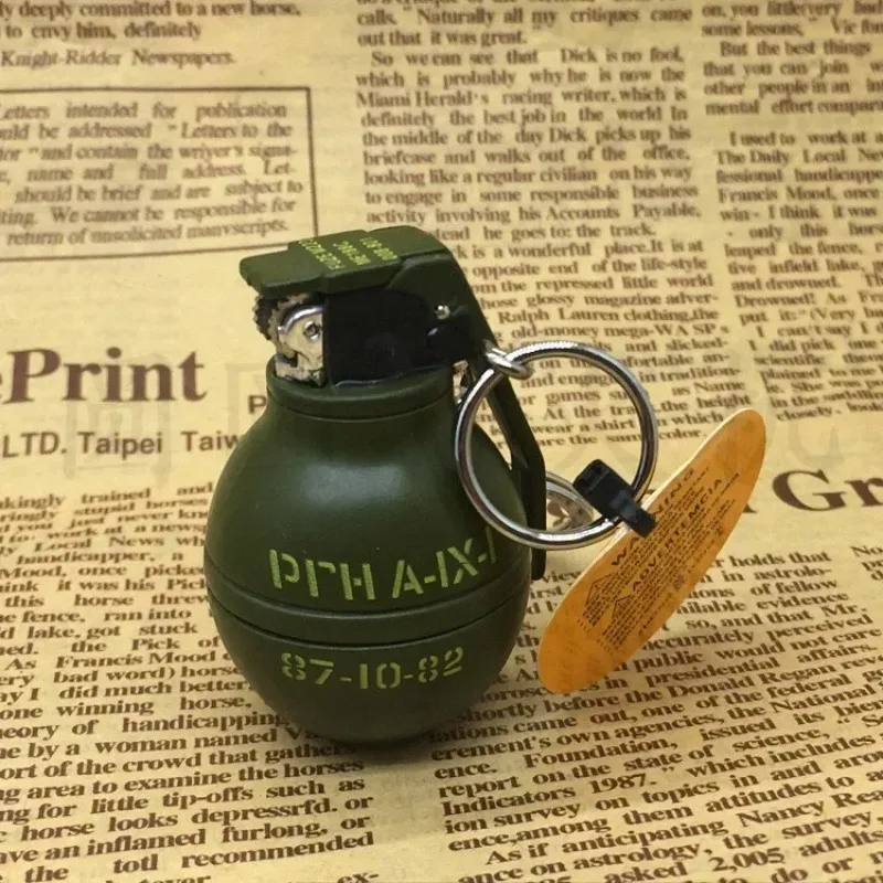 New Cigar Igniter Grenade Metal Windproof Grinding Wheel Open Flame Lighter for Smokes Cigarettes Lighters & Smoking Accessories thumbnail 5