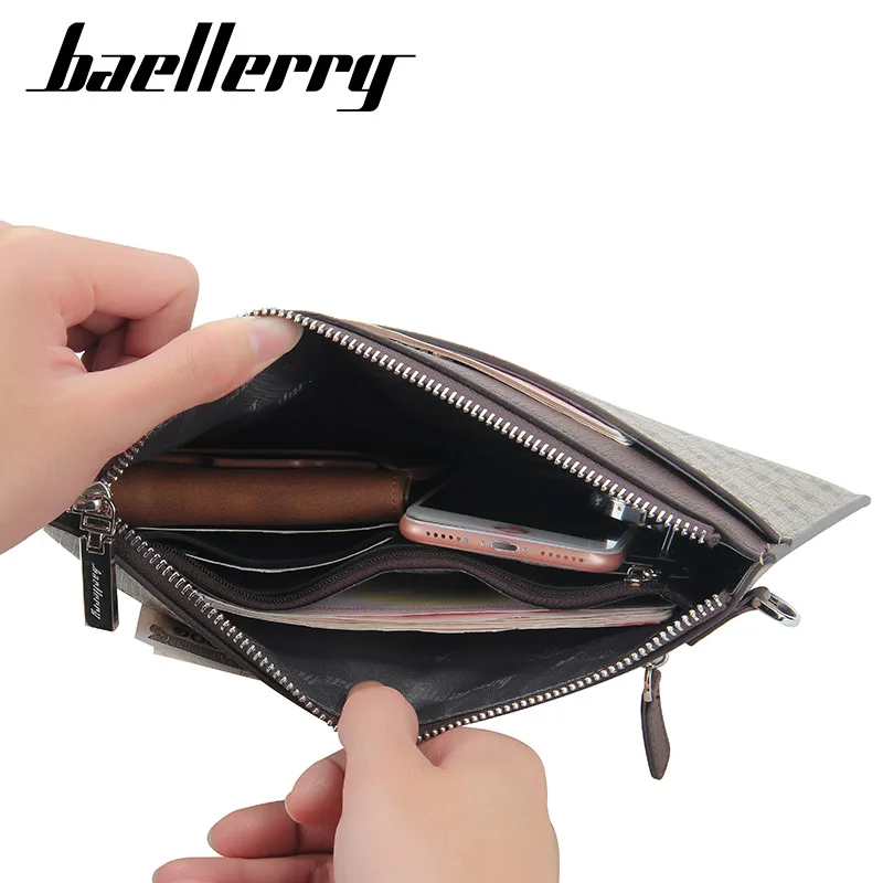 Baellerry Men's Big Long Soft Clutches PU Purse Slim Multi-Card Holder Phone Hand-held Bag Wallet Travel Essential thumbnail 3