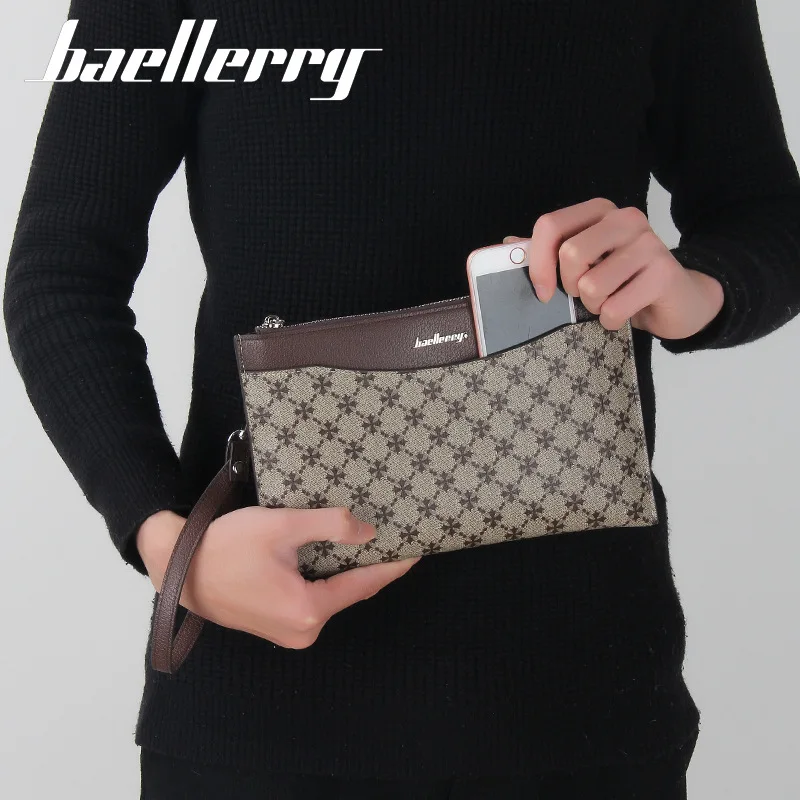 Baellerry Men's Big Long Soft Clutches PU Purse Slim Multi-Card Holder Phone Hand-held Bag Wallet Travel Essential thumbnail 5