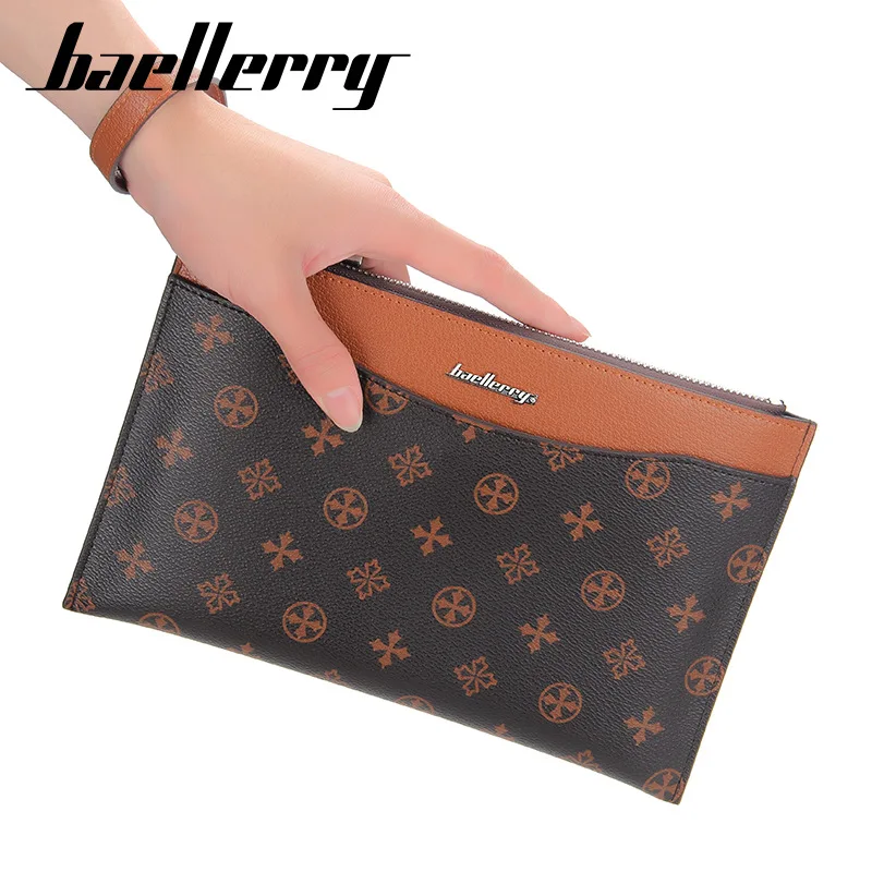 Baellerry Men's Big Long Soft Clutches PU Purse Slim Multi-Card Holder Phone Hand-held Bag Wallet Travel Essential thumbnail 2