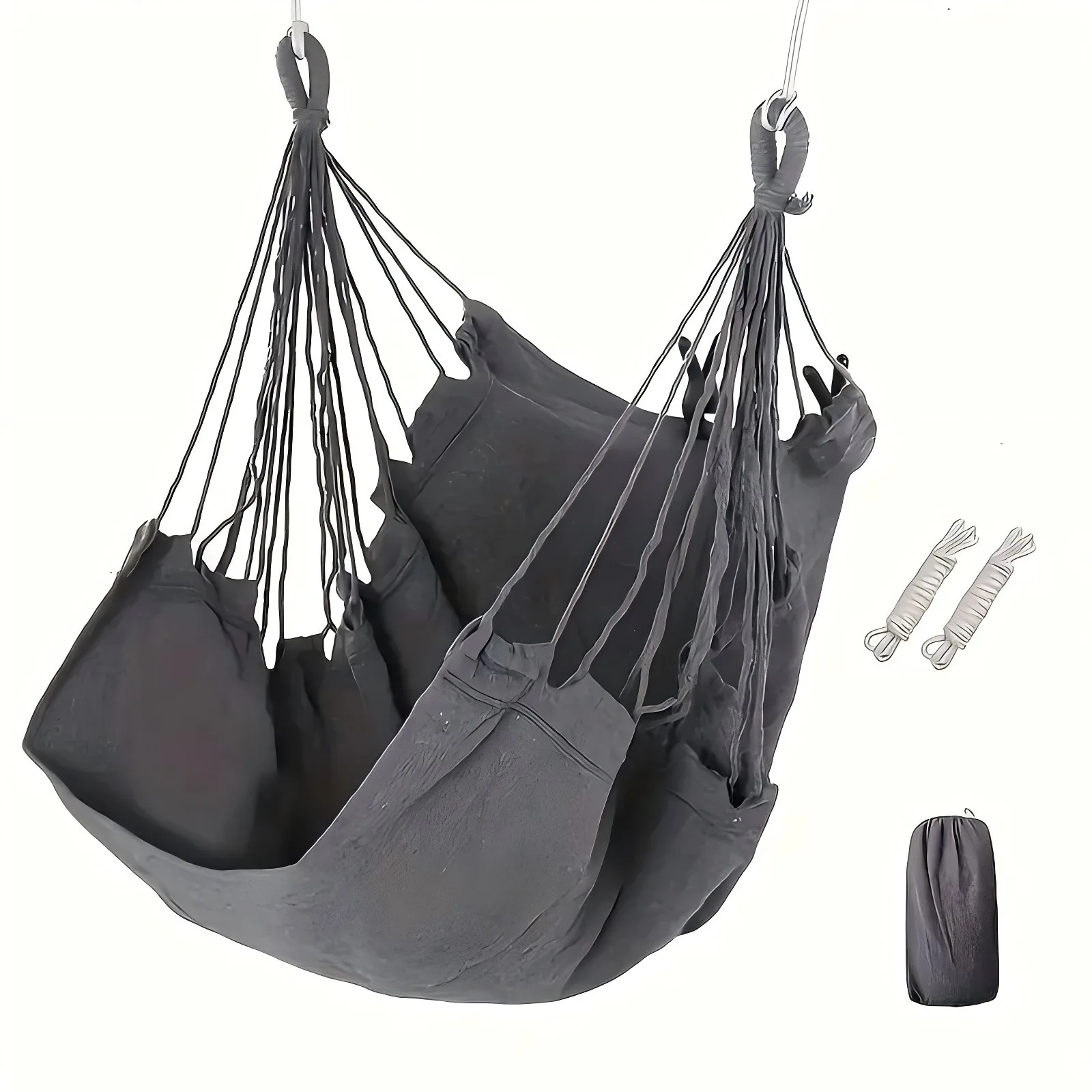 Baby Canvas Swing Chair Hanging Hammock Children Kindergarten Toy Outside Indoor Small Basket Swinging Rocking Chair Baby Toy thumbnail 4