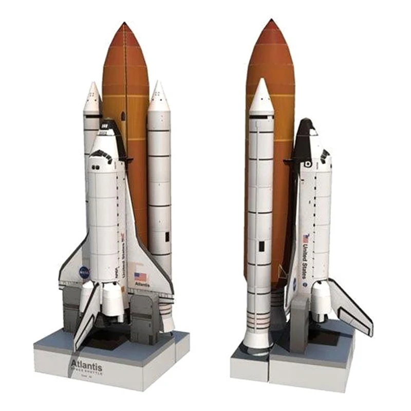 1Set Space Shuttle Rocket Model 1Set 1:150 DIY 3D Paper Card Building Sets Educational Construction Toys