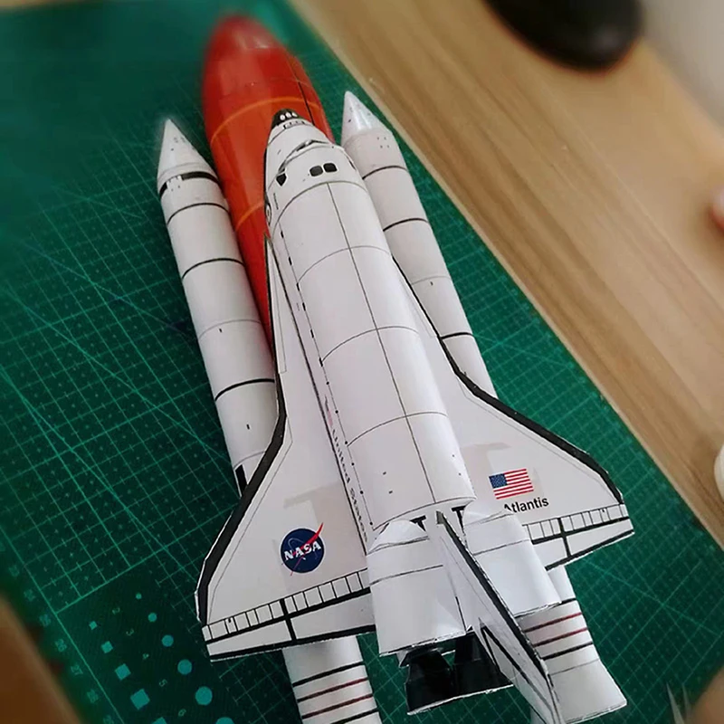 1Set Space Shuttle Rocket Model 1Set 1:150 DIY 3D Paper Card Building Sets Educational Construction Toys thumbnail 3