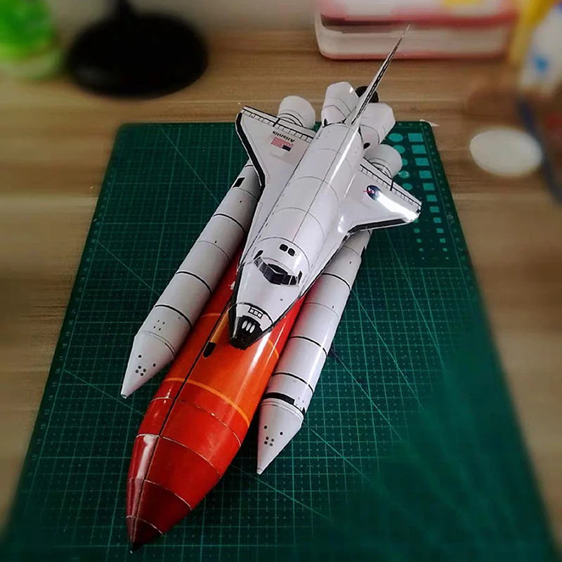 1Set Space Shuttle Rocket Model 1Set 1:150 DIY 3D Paper Card Building Sets Educational Construction Toys thumbnail 2
