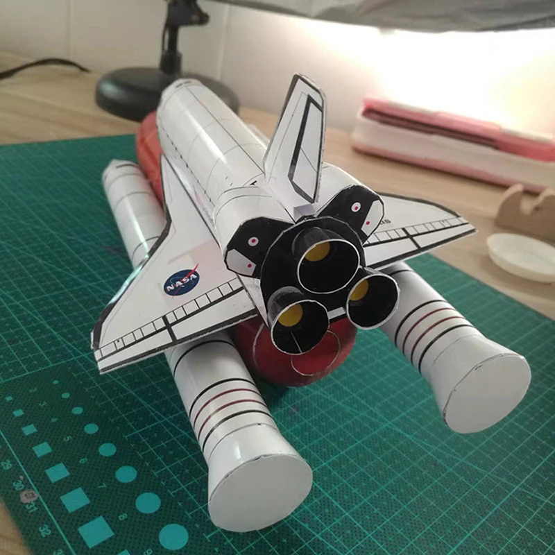 1Set Space Shuttle Rocket Model 1Set 1:150 DIY 3D Paper Card Building Sets Educational Construction Toys thumbnail 4