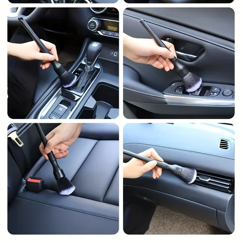 1Pc Soft Bristle Car Interior Detailing Brush Auto Dash Duster Tool for Car & Motorcycle Cleaning Detail Dash Duster Brush Tool thumbnail 3