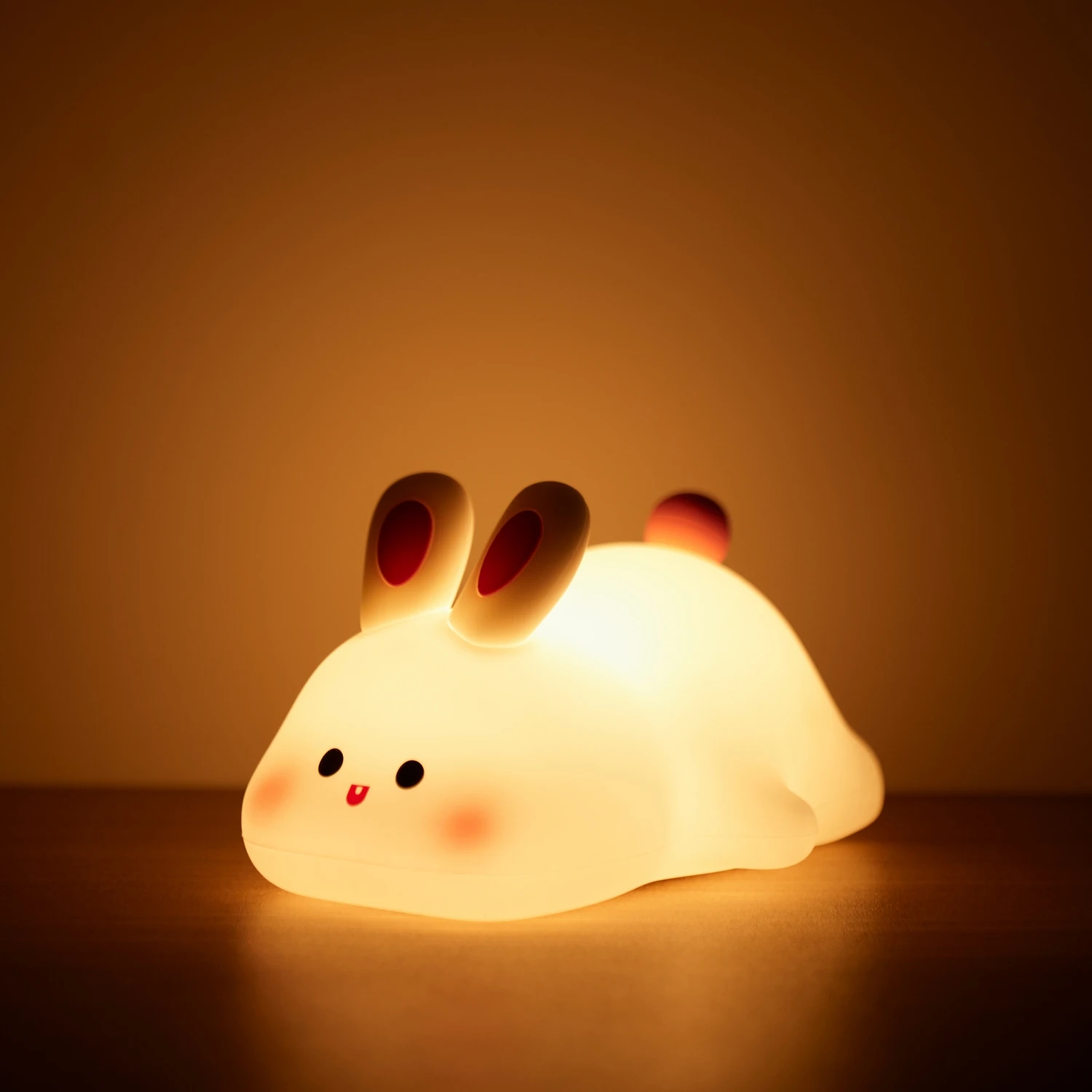 Cute LED Night Light Panda Sheep Rabbit Silicone Nightlights USB Rechargeable For Bedroom Decoration Kids Birthday Gift thumbnail 2
