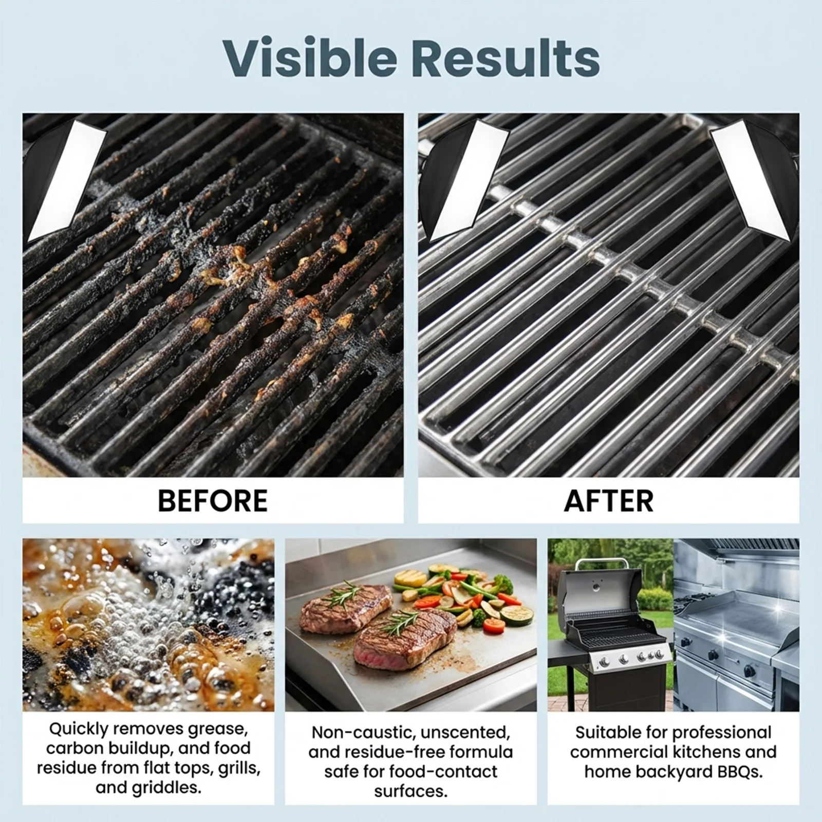 120ml Grill Cleaner Spray Powerful Degreaser for BBQ Grates Oven Racks Stovetops Cuts Through Burnt On Grease Fast Easy Formula thumbnail 2