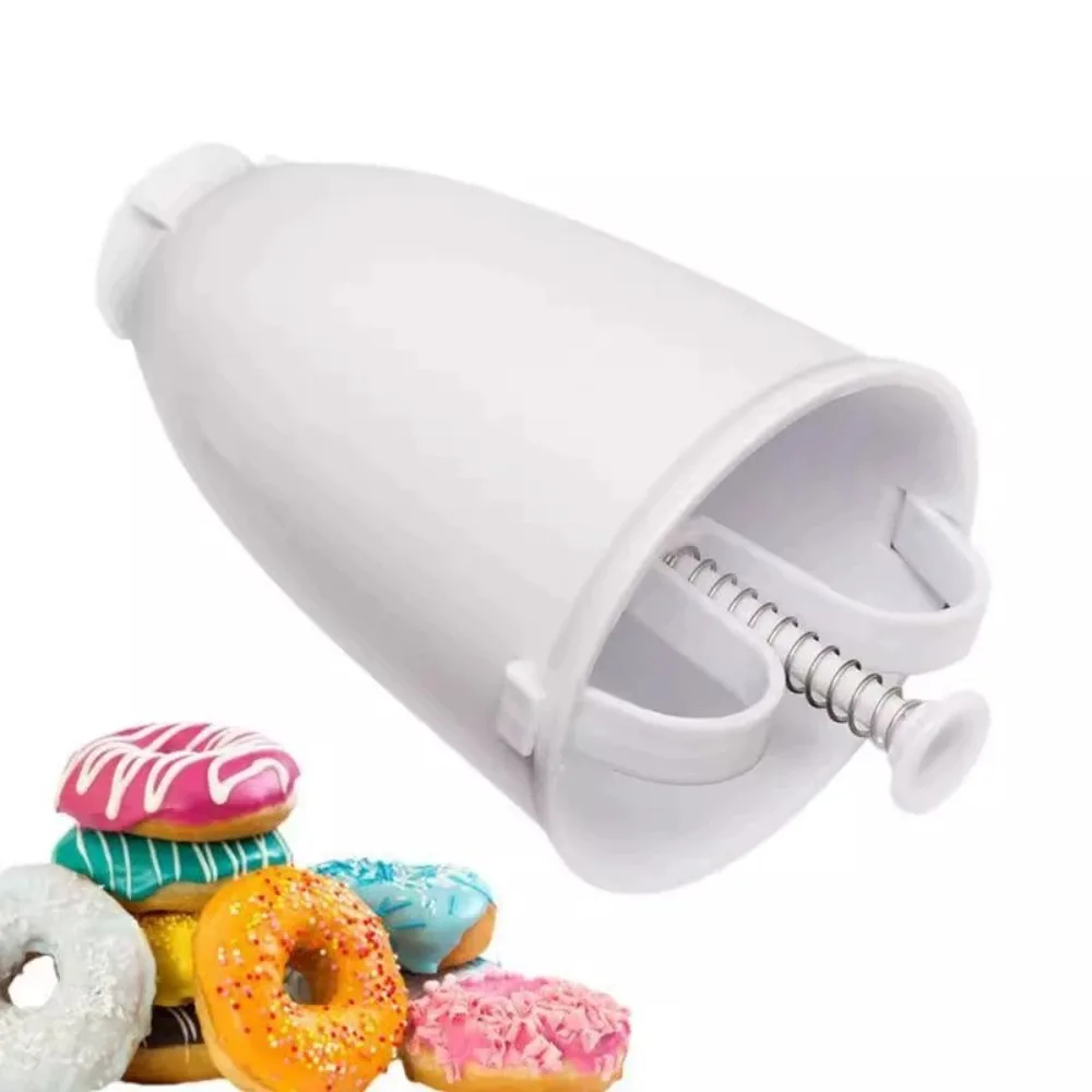 1pcs Donut Mold Maker Hand Extruded Dessert Mold DIY Baking Tool PP Plastic Manufacturer Wholesale