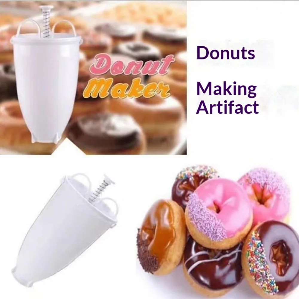 1pcs Donut Mold Maker Hand Extruded Dessert Mold DIY Baking Tool PP Plastic Manufacturer Wholesale thumbnail 4