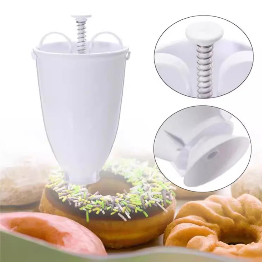 1pcs Donut Mold Maker Hand Extruded Dessert Mold DIY Baking Tool PP Plastic Manufacturer Wholesale thumbnail 2