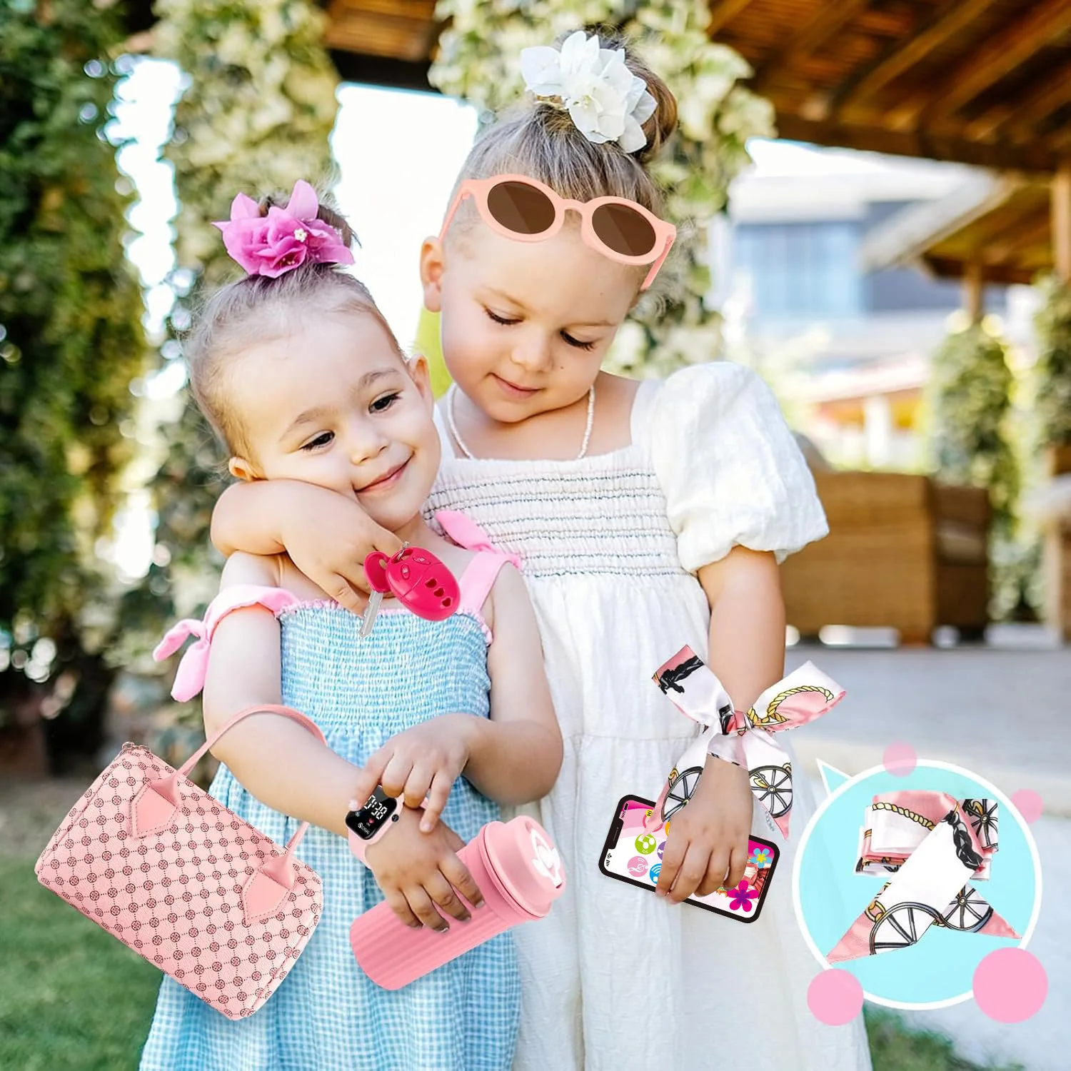 In Stock Simulated Children'S Playhouse Handbag Toy Watch Coin Purse Girl'S Birthday Gift Mobile Phone Bag Play As A Toy Gift thumbnail 4
