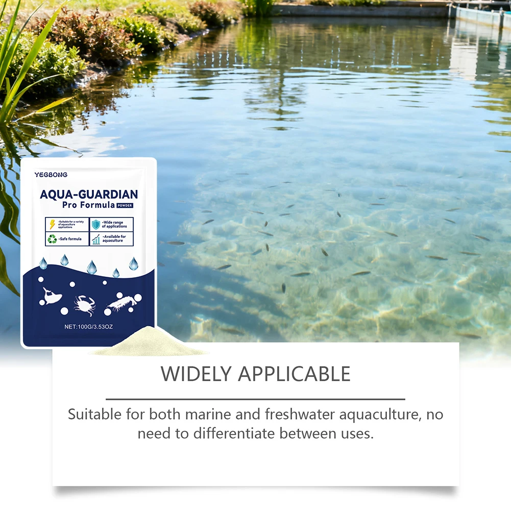 Fish Tank Cleaner Water Clarifying Powder For Cloudy Water Long Lasting Clear Odor Elimination Water Clarifying Powder Aquarium thumbnail 6