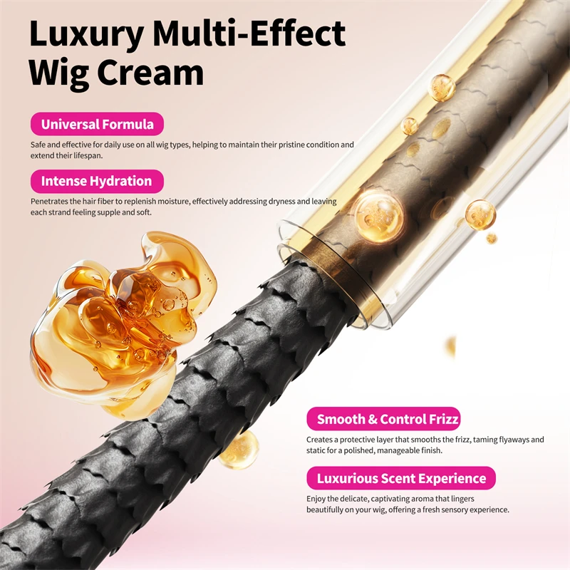 Keratin Wig Shiny Smoothing Hair Mask Oil Control Deep Cleansing Wig Shampoo Repair Frizz Damaged Wig Leave-In Conditioner Spray thumbnail 5