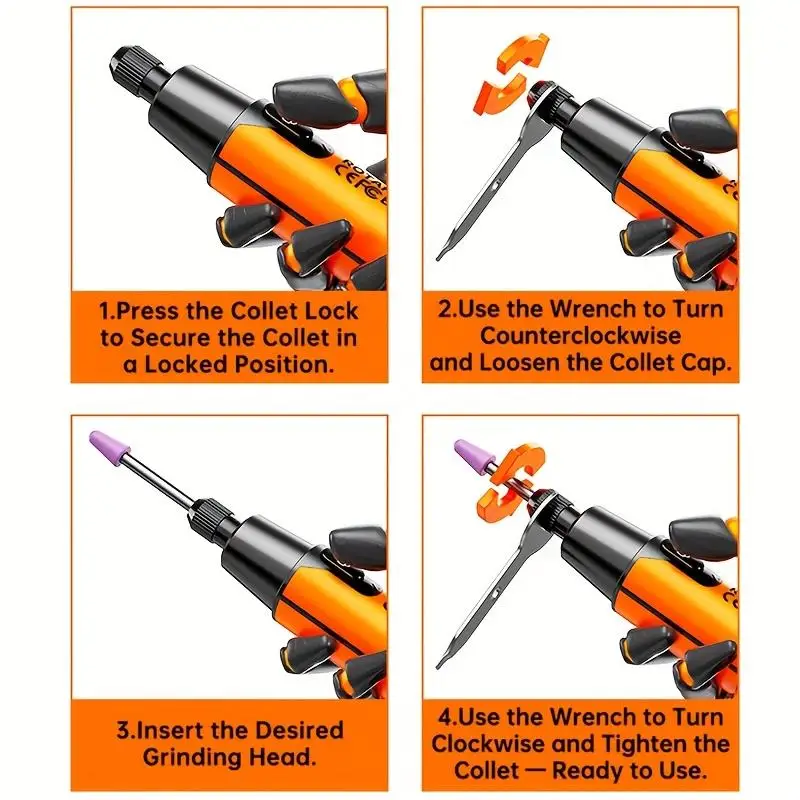 Electric Mini Engraving Pen Cordless Rotary Tool With LED Display Complete Kit For DIY Engraving Polishing Drilling Home Use thumbnail 4