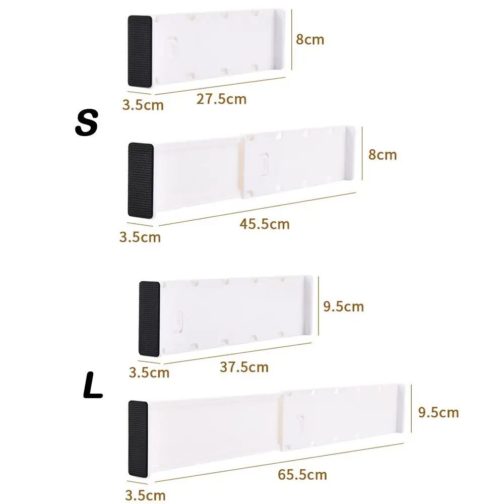 New Telescoping Drawer Divider Adjustable Multifunctional Cabinet Clapboard DIY Drawer Separator Cabinet Drawer Organization thumbnail 6