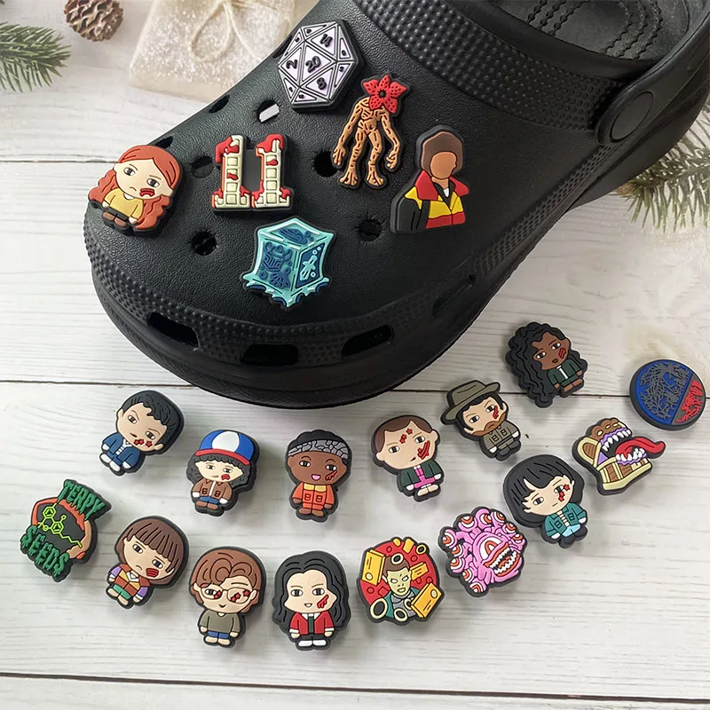 21PCS Cartoon Shoe Charms for Croc Clogs Sandals, Cute Shoes Decoration Accessories for Kids Teen Adults Party thumbnail 2