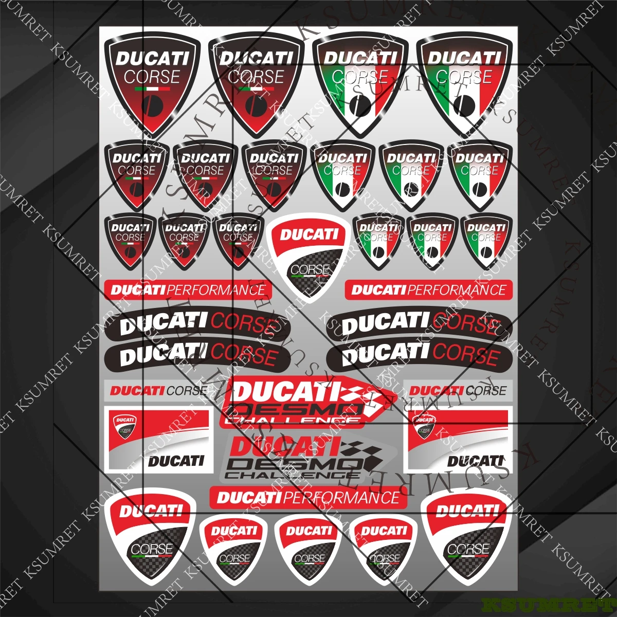 Vinyl For Ducati Sticker Decals Motorcycle Stickers thumbnail 3