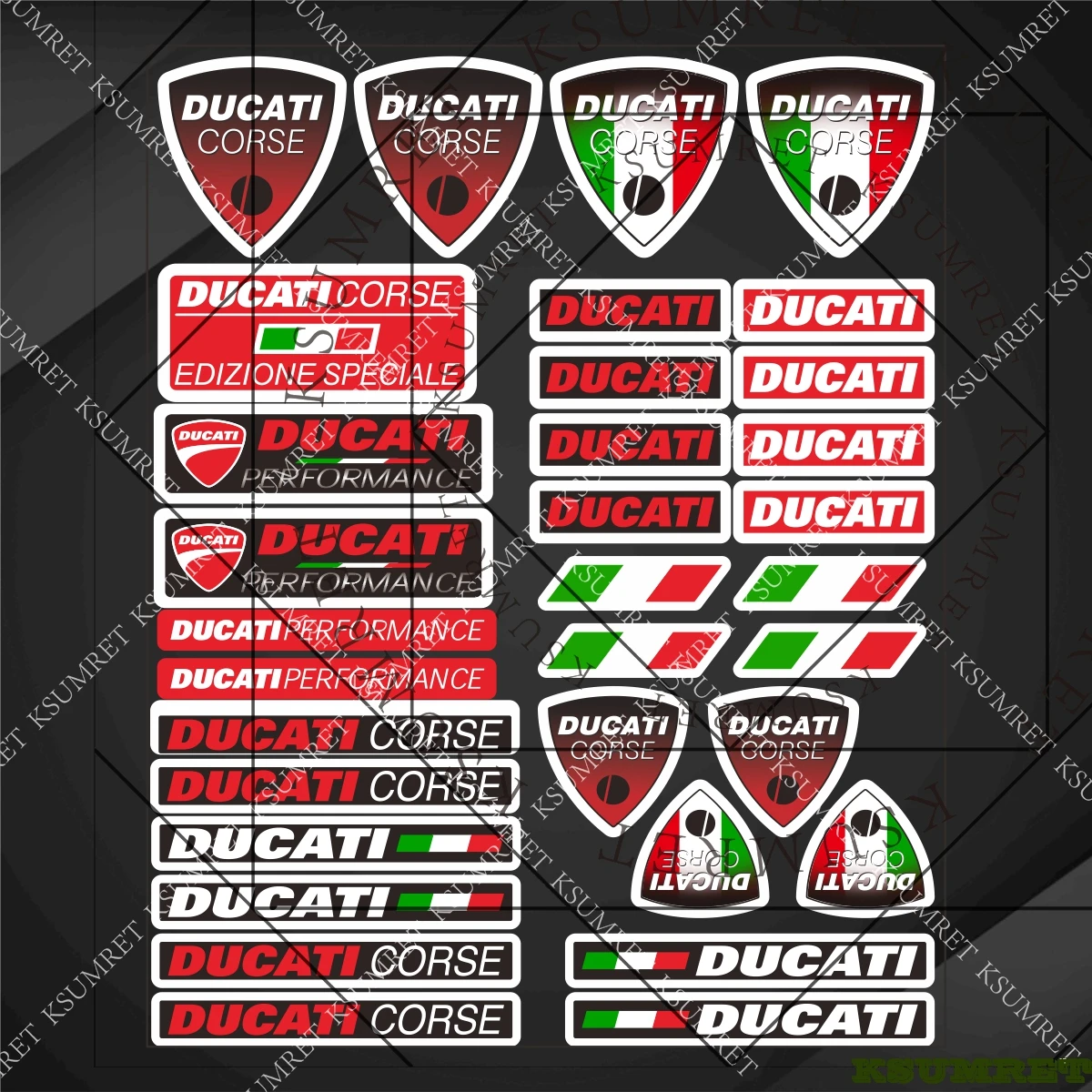 Vinyl For Ducati Sticker Decals Motorcycle Stickers thumbnail 5