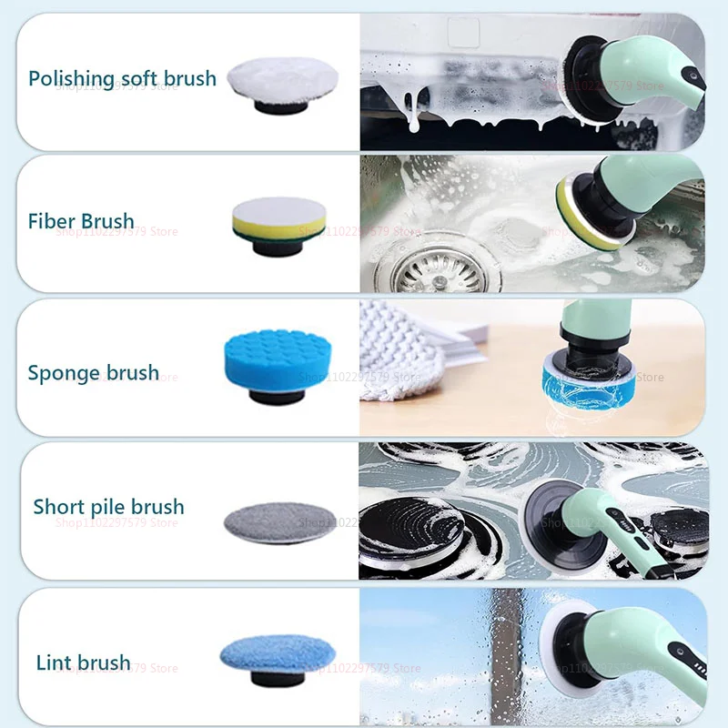 2026 new Wireless Electric Cleaning Brush Bathroom Window Kitchen Automotive Multifunctional Household Rotating Cleaning Machine thumbnail 2