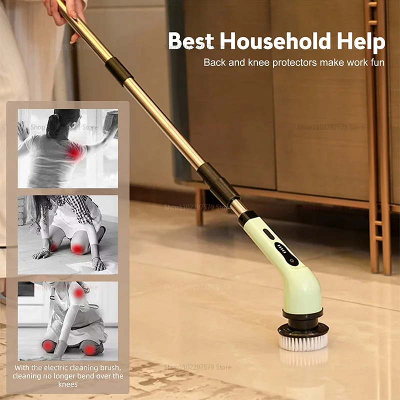 2026 new Wireless Electric Cleaning Brush Bathroom Window Kitchen Automotive Multifunctional Household Rotating Cleaning Machine thumbnail 4