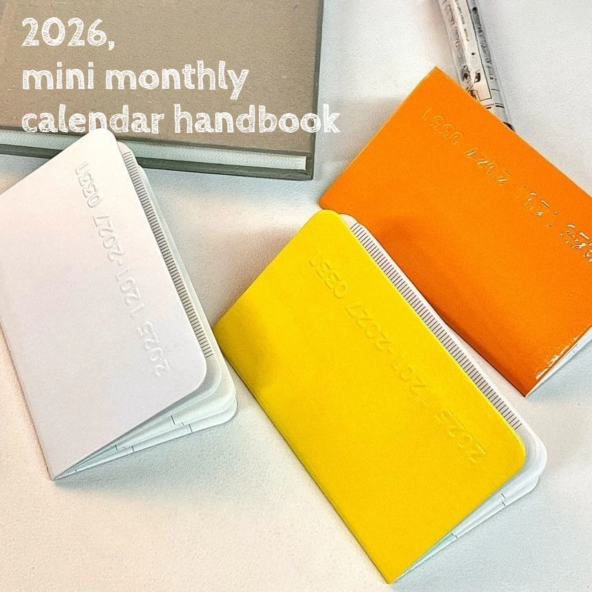 2026 Monthly Calendar Portable Monthly Planner Handwritten Journal School Office Notebooks To-do Notebooks Gifts Stationery