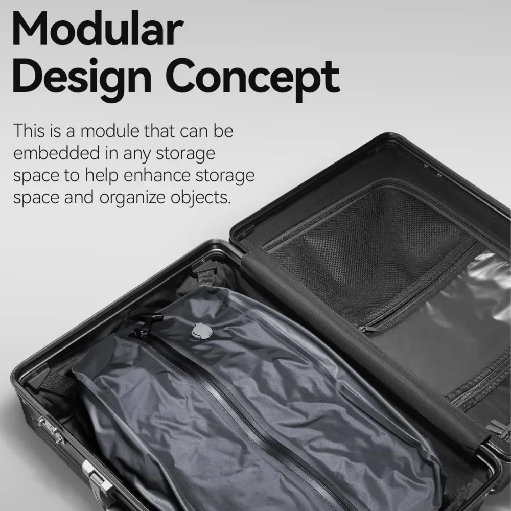 Portable Vacuum Compression Bags for Travel, Space Saving Bag with Hand Pump, Waterproof Clothes Organizer for Suitcase Backpack thumbnail 5