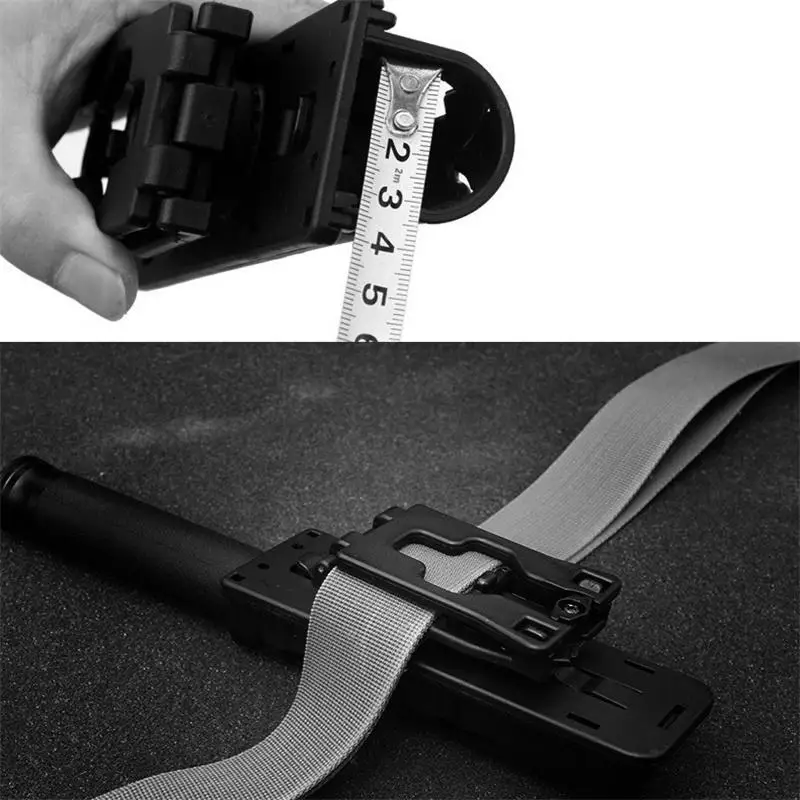 Black Quick Pull Mechanical Stick Cover Self Defense Tool​ 360° Rotating Sleeve Telescopic Swing Storage Belt thumbnail 2