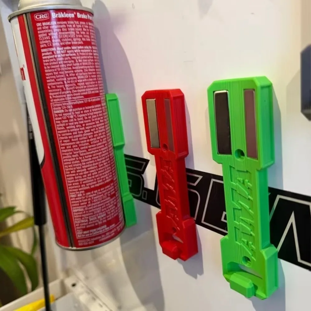1Pcs Magnetic Magnetic Aerosol Can Holder Wall Mounted 3D Wall Mount Storage Save Space Universal Spray Can Rack thumbnail 4