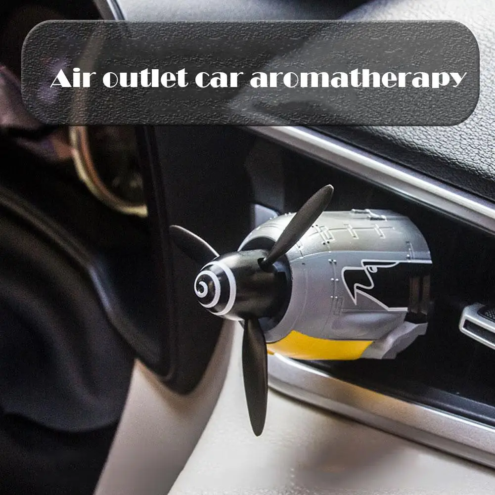 Fighter Plane Air Vent Decoration Car Vent Air Freshener Rotating Plane Long-Lasting Scent Car Vent Clips Air Purifier thumbnail 2