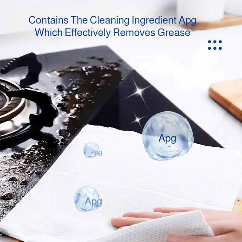 Multifunctional Heavy Duty Degreasing Cleaning Wipes Extra Large &amp; Thick 80pcs Disposable Kitchen Towels Deep Grease thumbnail 6