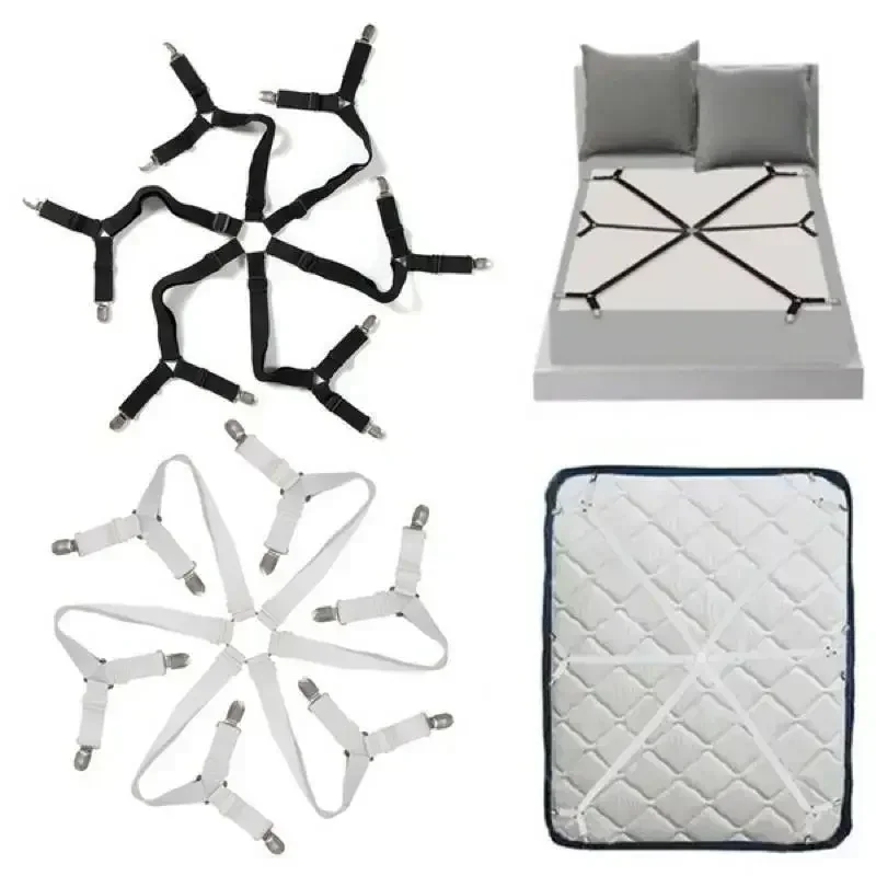 bed sheet holder anti-slip household invisible buckle bed sheet clip mattress fixing strap anti-running quilt cover elastic rope thumbnail 4