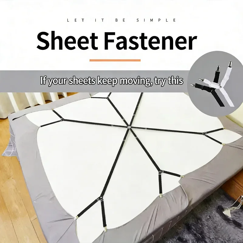 bed sheet holder anti-slip household invisible buckle bed sheet clip mattress fixing strap anti-running quilt cover elastic rope