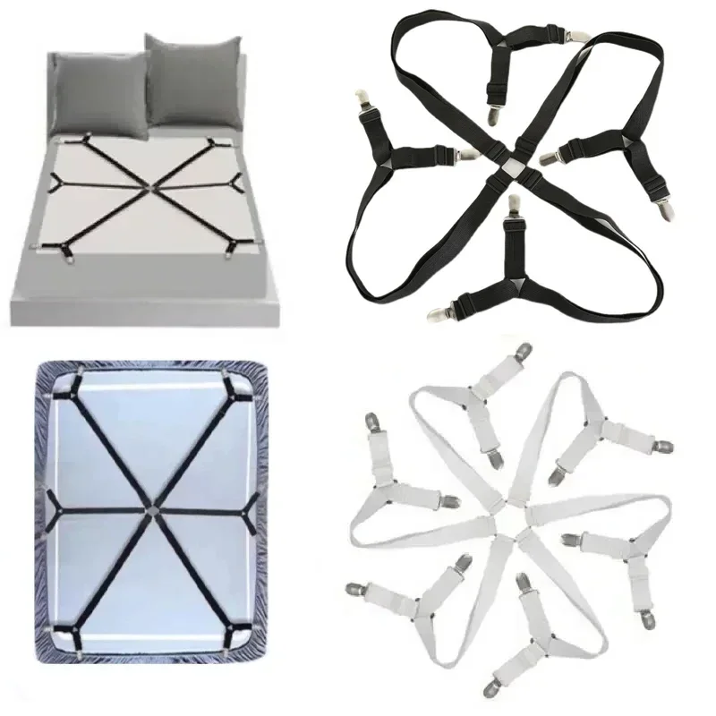 bed sheet holder anti-slip household invisible buckle bed sheet clip mattress fixing strap anti-running quilt cover elastic rope thumbnail 3