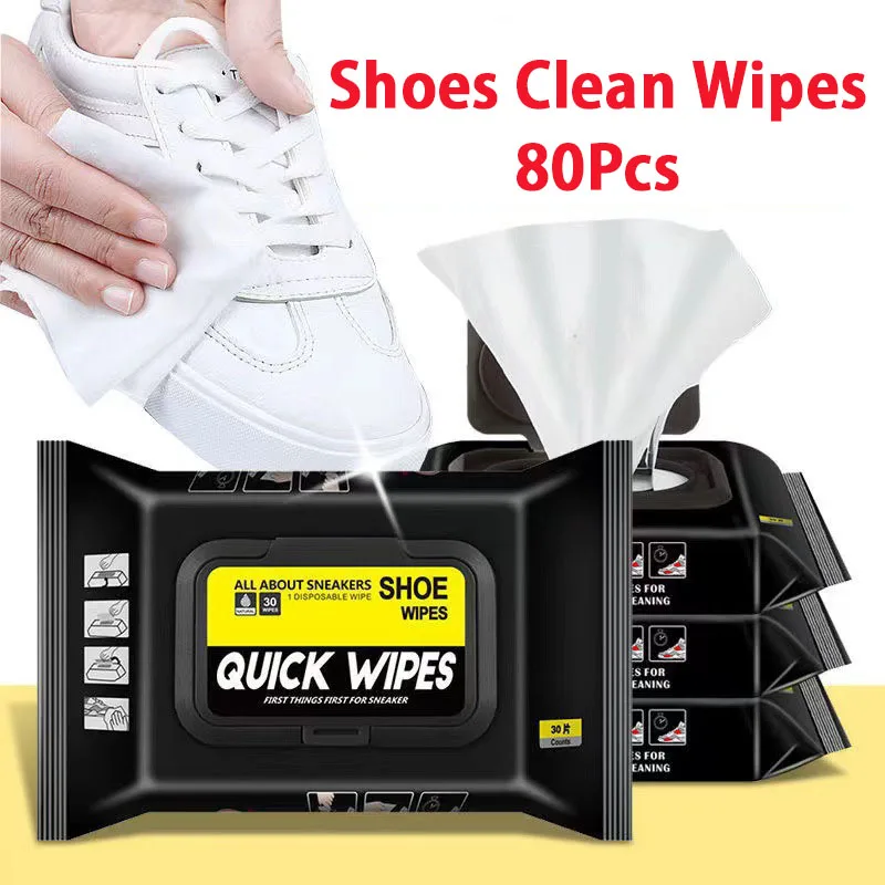 12/30/80pcs Cleaning Shoes Shoe Cleaning Wipes Disposable Travel Friendly Dirt Removal And Polishing Wipes For Sneakers