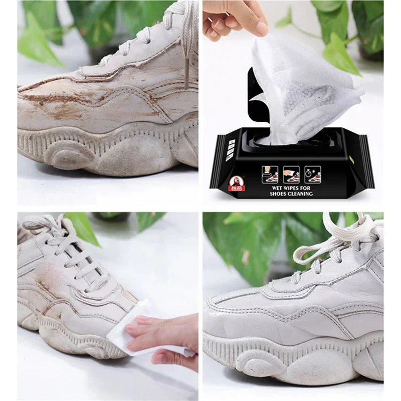 12/30/80pcs Cleaning Shoes Shoe Cleaning Wipes Disposable Travel Friendly Dirt Removal And Polishing Wipes For Sneakers thumbnail 5