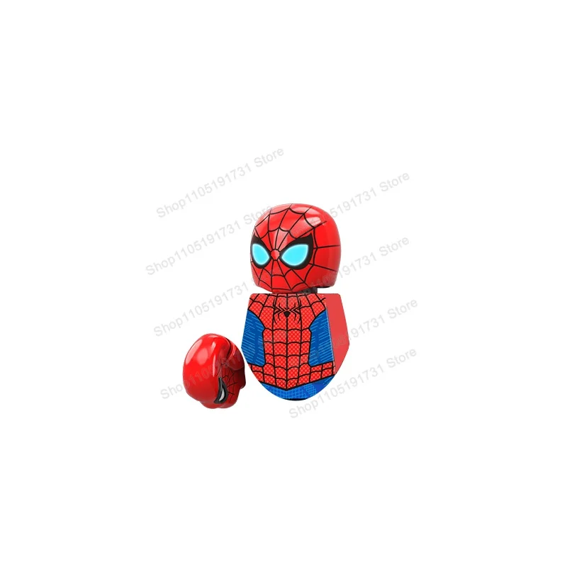 Blind Box Mini Building Blocks Figures Anime Super Cartoon TV Movies Heroes Children Toys Christmas Gifts TV6201-6208 thumbnail 2