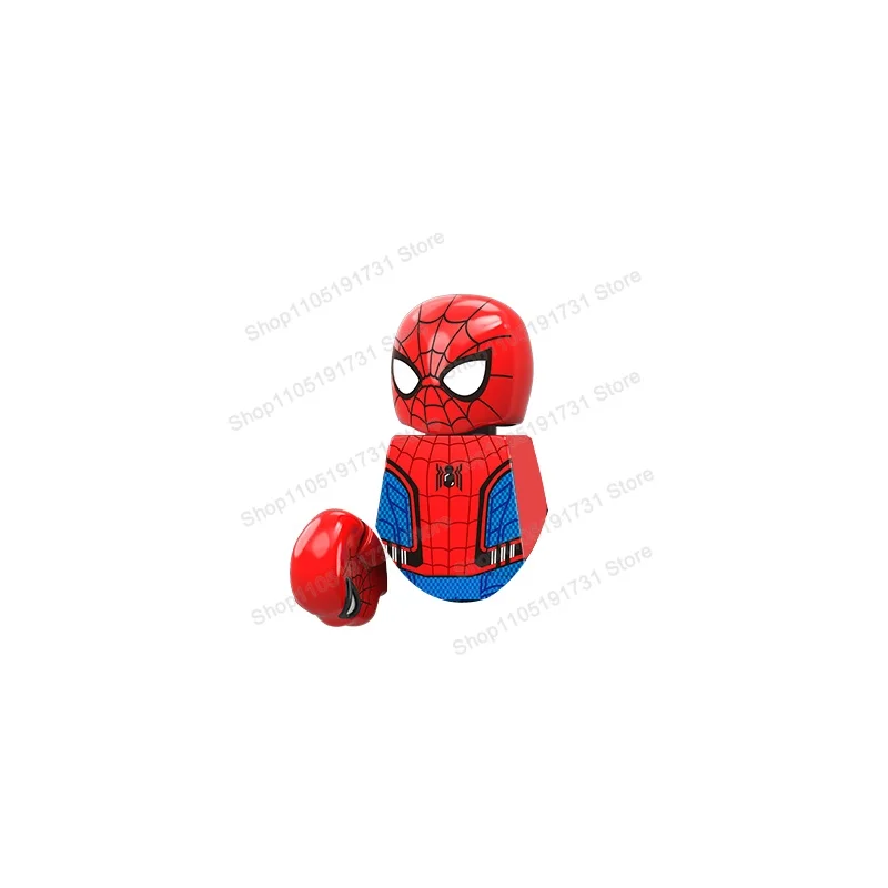 Blind Box Mini Building Blocks Figures Anime Super Cartoon TV Movies Heroes Children Toys Christmas Gifts TV6201-6208 thumbnail 3