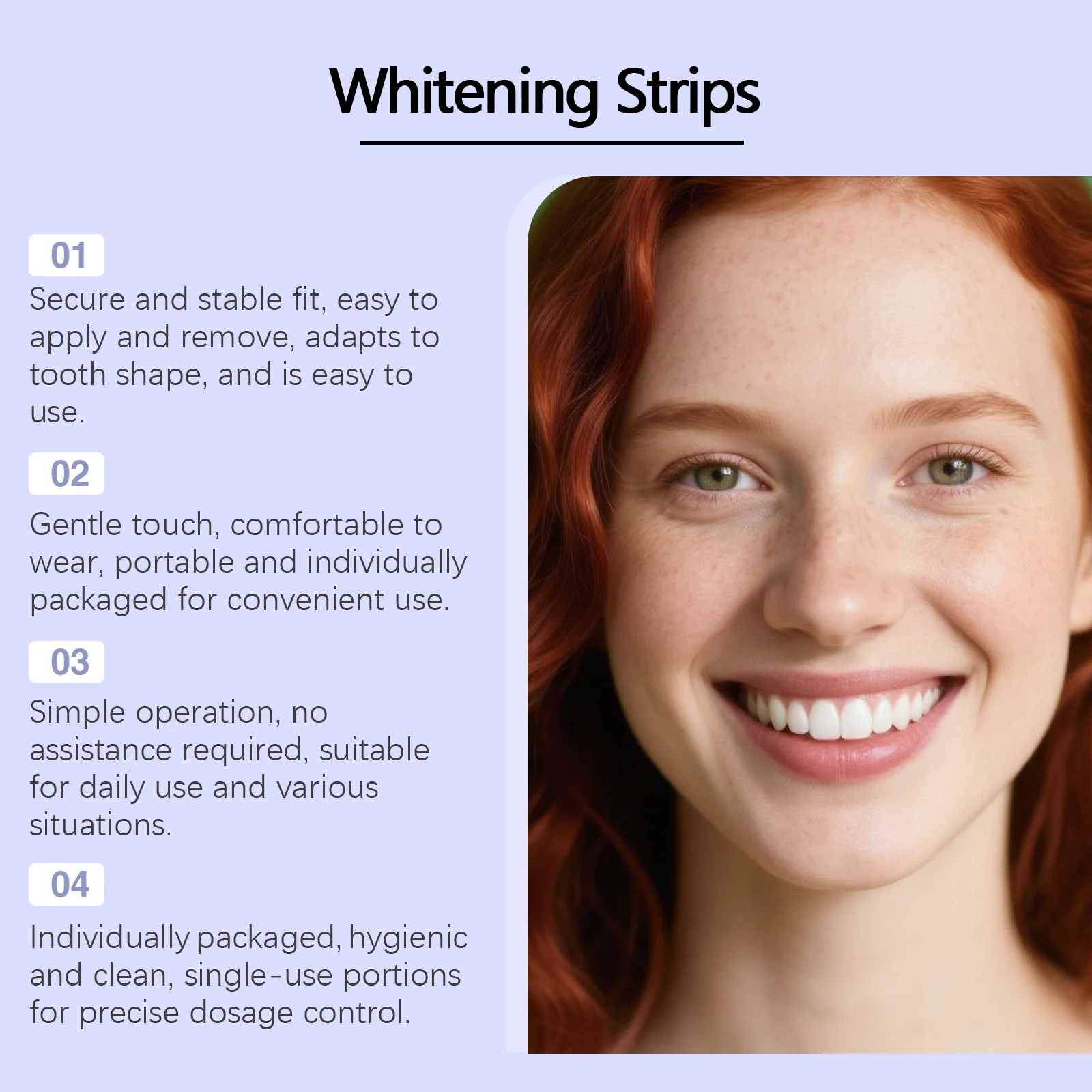 Purple Teeth Whitening Strips Oral Cleaning Removal Gel  Improve Dental Yellowing Oral Care, for Lasting Bright Smile thumbnail 4