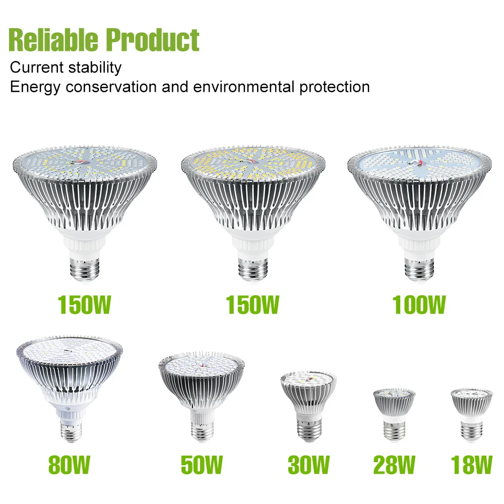 150W E27 Full Spectrum Plant Bulb LED Indoor Hydroponic Growth Box E14 Greenhouse Tent Vegs Fruit Succulent Seeds Cultivation thumbnail 2