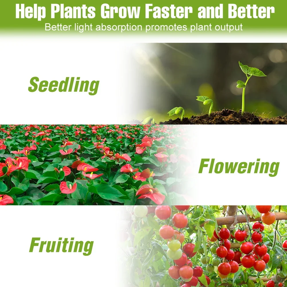 150W E27 Full Spectrum Plant Bulb LED Indoor Hydroponic Growth Box E14 Greenhouse Tent Vegs Fruit Succulent Seeds Cultivation thumbnail 6