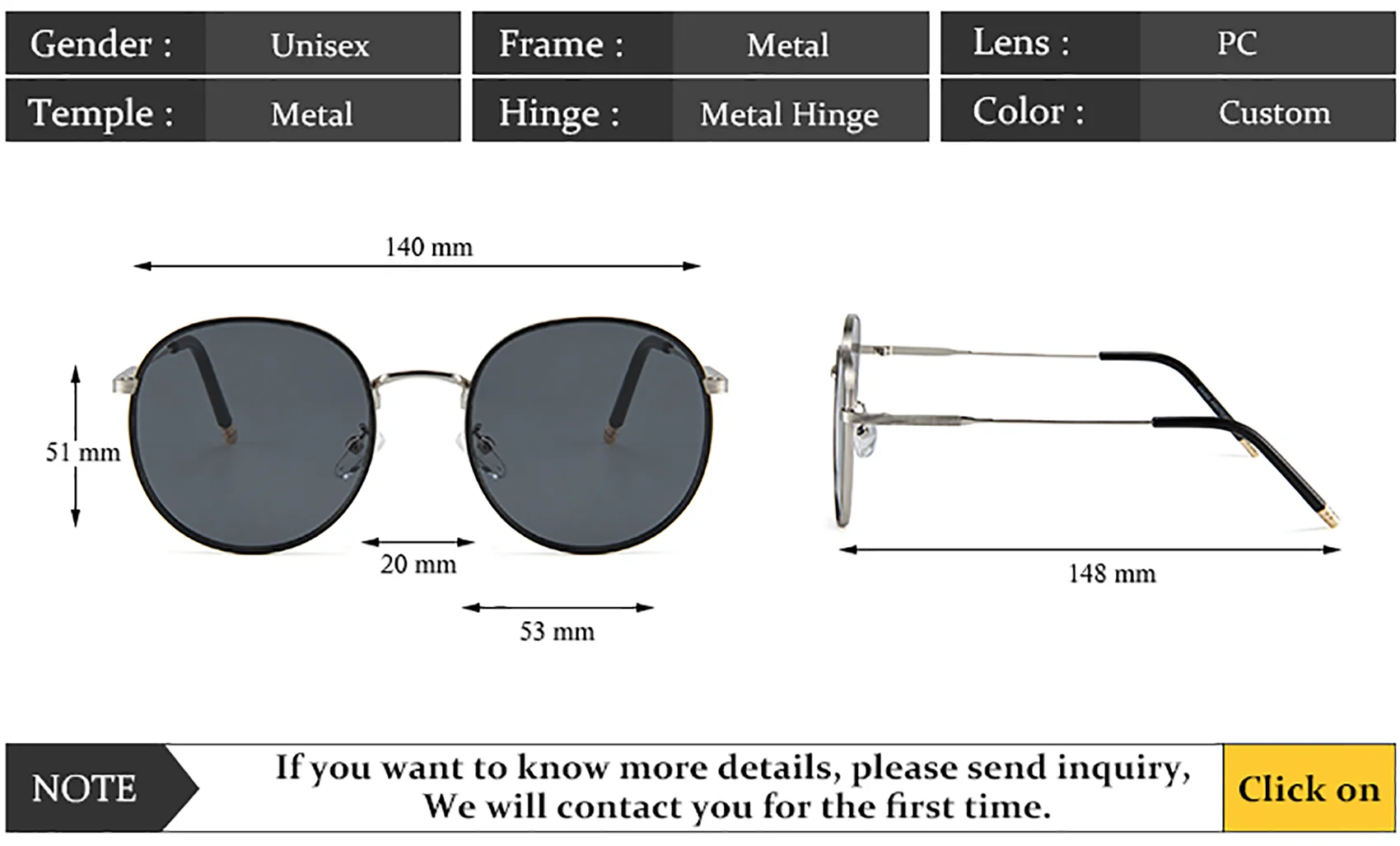 New Luxury Oversized Sunglasses Metal Round Glasses UV400 Womens Vacation Style Sunglasses Daily Outfit Summer Travel Sunglasses thumbnail 6