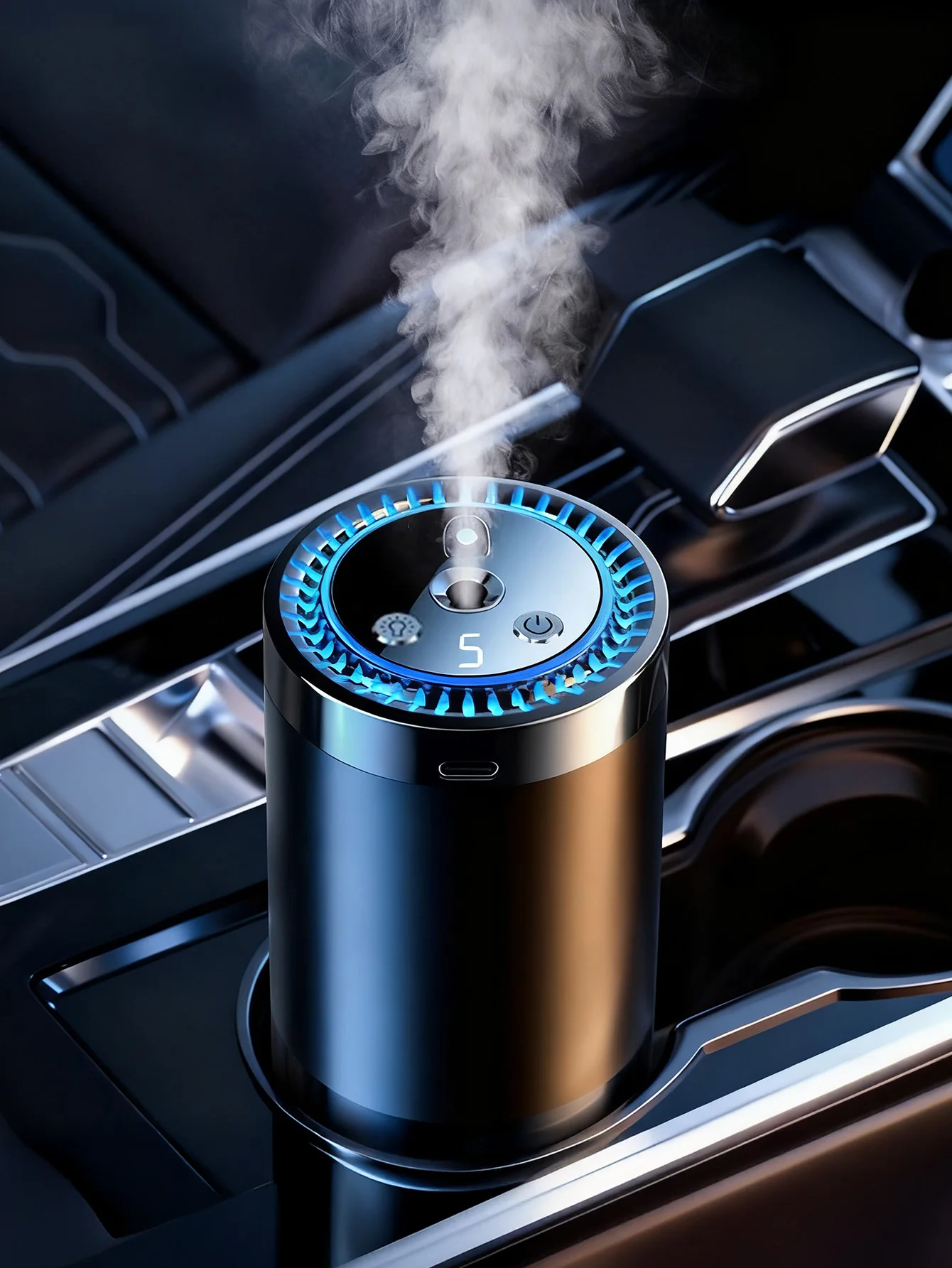 Rechargeable car aroma diffuser, aromatic essential oil, colorful lights, romantic starry sky lights, bedroom gift thumbnail 6