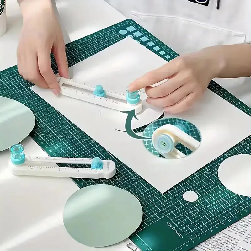 1pc  2-20cm Circle Paper Cutter Multifunctional Craft Cutting Tools Paper Scrapbooking Cards Cutters For Home Study Offices thumbnail 4