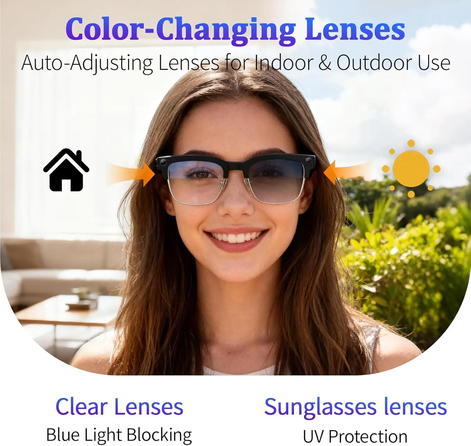 2026New 800W Pixel Camera Smart Glasses Men Video Recording AI Photo Recognition Bluetooth Call Voice Translation Sunglasses Man thumbnail 5