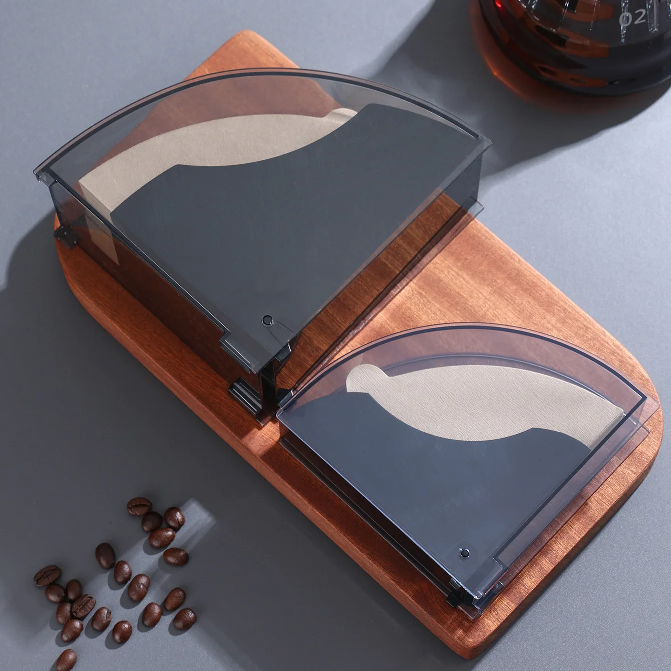Coffee Filter Paper Dustproof Box V02/V01 Fan-shaped Storage Box Thickened  Durable Professional Hand-brewed Coffee Accessories thumbnail 6