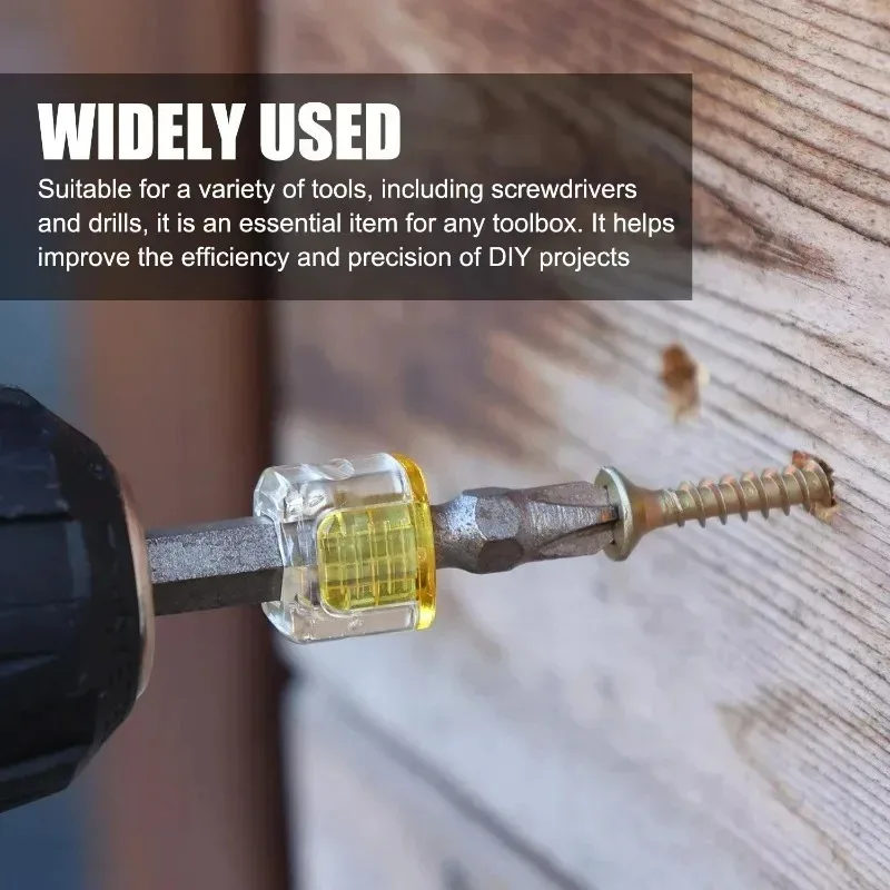 10/1PCS Screwdriver Bit Powerful Magnetizer Universal 1/4" Hex Drill Magnetic Ring Screw Holder Magnetic Coil Repair Hand Tools thumbnail 3