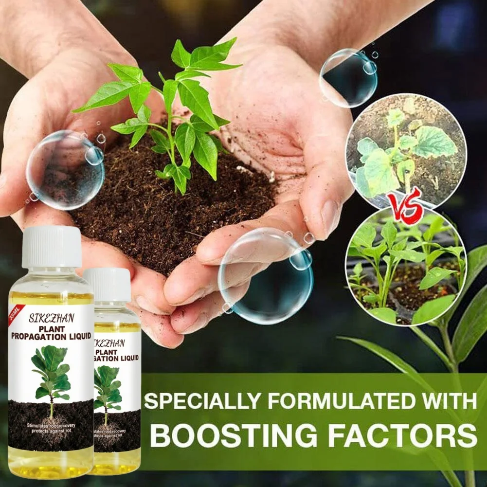 Rapid Rooting Liquid Hormone for Plants Propagation Solution Promote Root Growth Fertilizer Recovery for Struggling Houseplants thumbnail 2