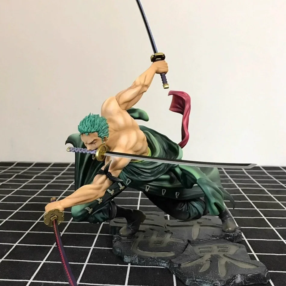 10cm One Piece Anime Figure GK Roronoa Zoro Three-blade Sa-maximum Manga Anime Statue Action Figure Collection Model Kid Toy thumbnail 2